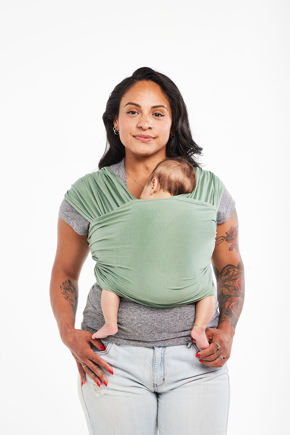 Stretchy wrap baby carrier on sale