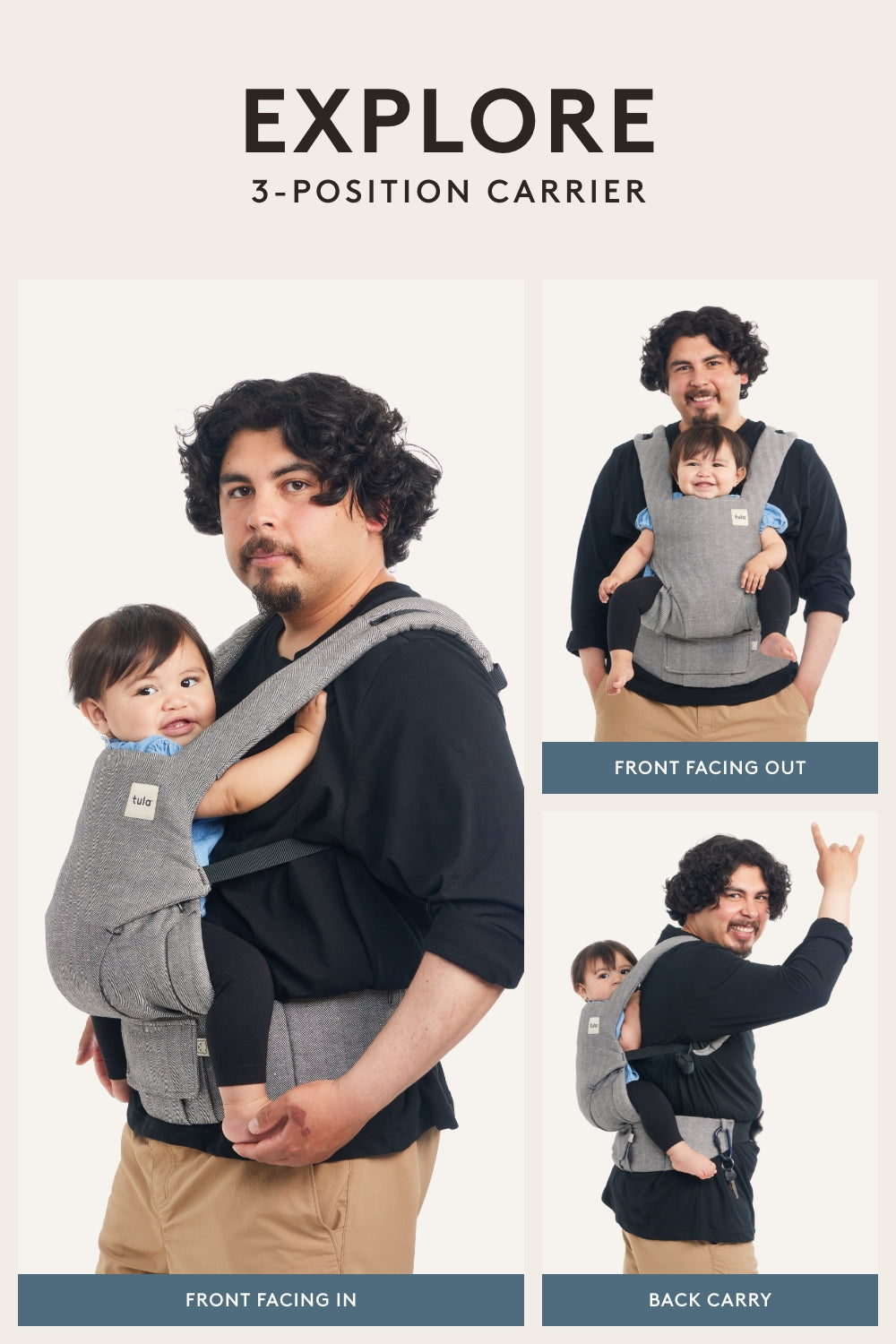 Tula Free To Grow Positions Beyond Mesh Explore Baby Carrier