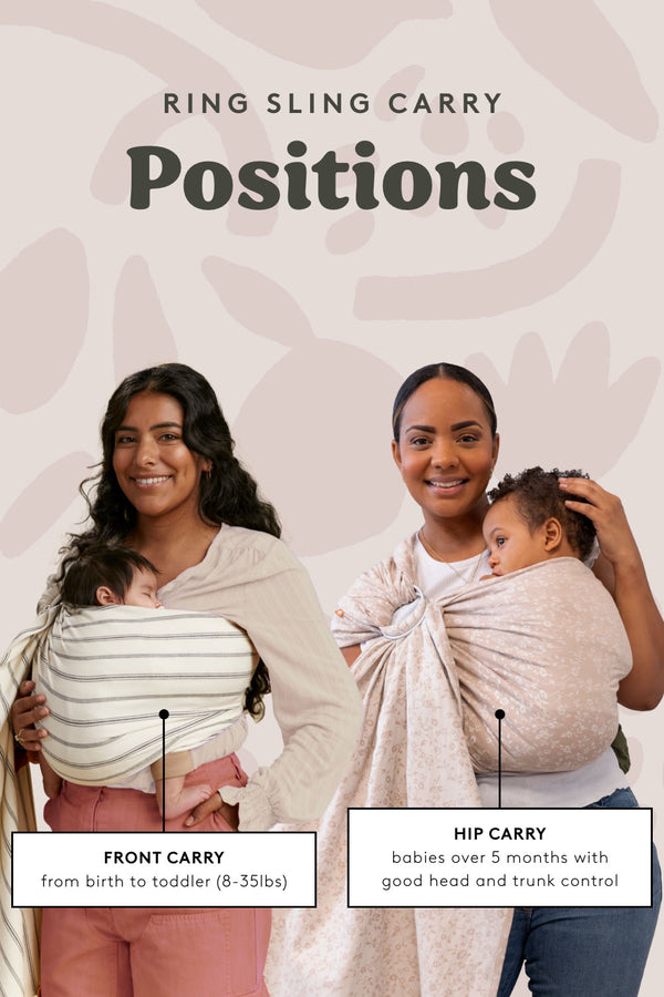Positions Ring Sling Newborn Carry Moonchild Ring Sling