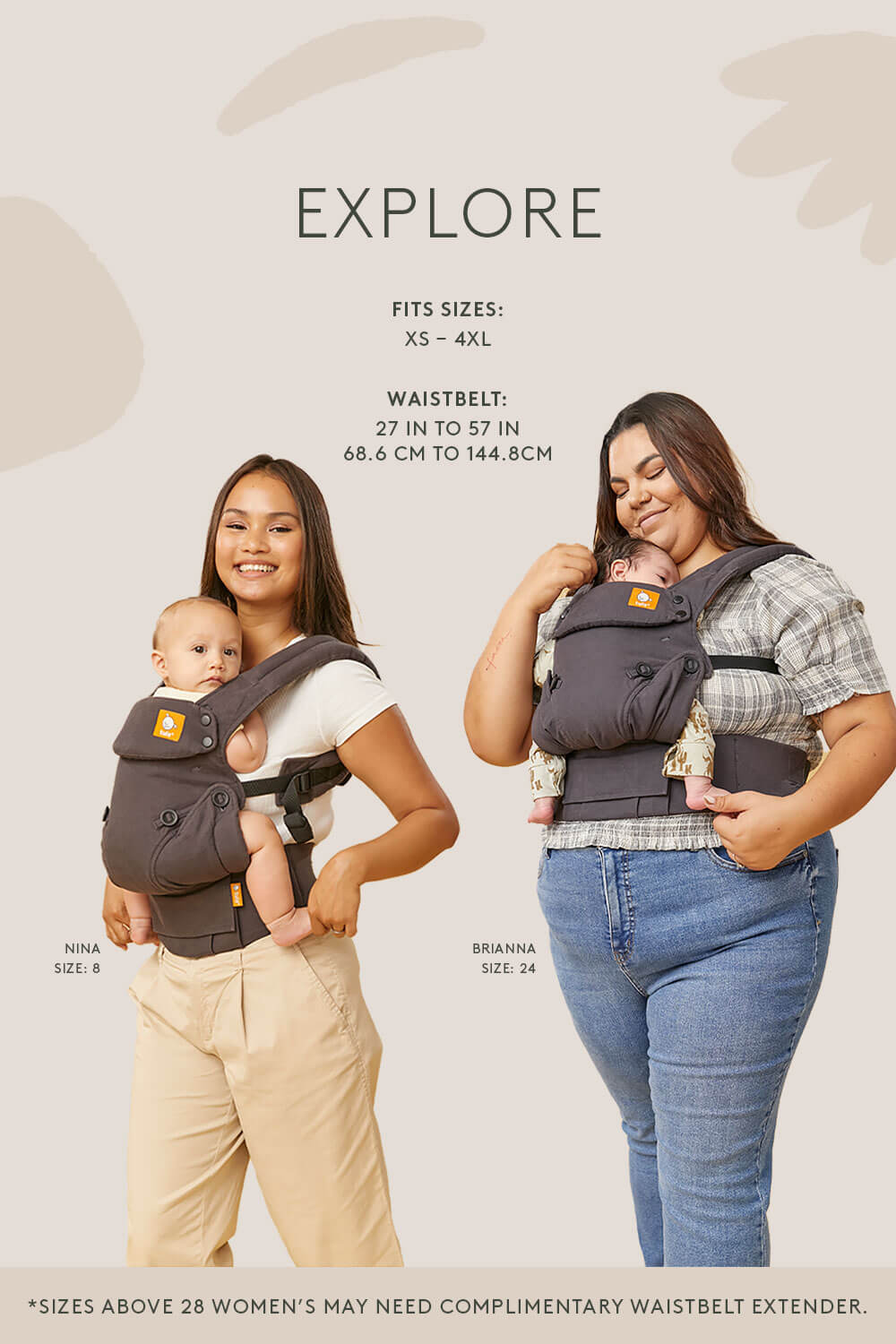 Fox Tail - Cotton Explore Baby Carrier