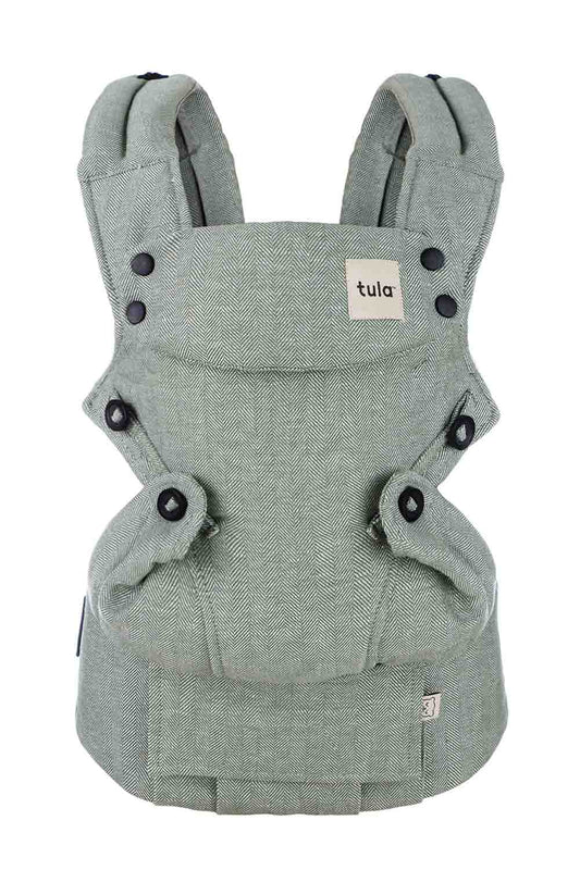 Greyish green linen Baby Carrier Tula Explore Spruce