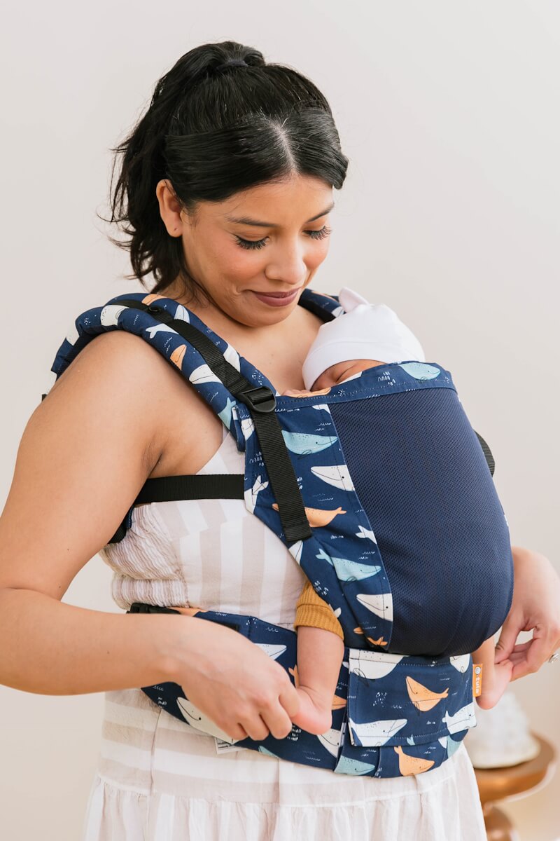 Tula Free-to-Grow Mesh Baby Carrier Whale Watch