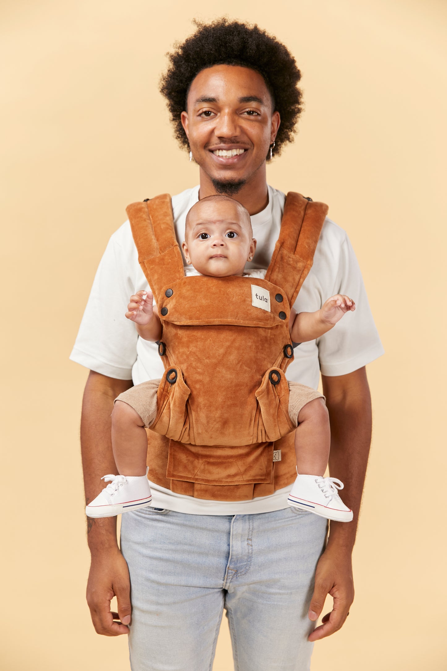 Caramel - Velour Explore Baby Carrier