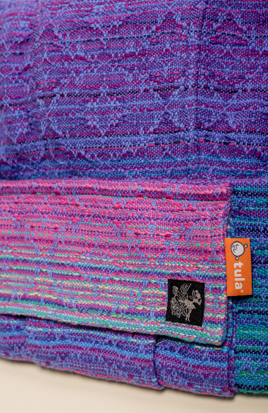 The woven Signature Explore Baby Carrier Apple Blossom Wovens from Tula.