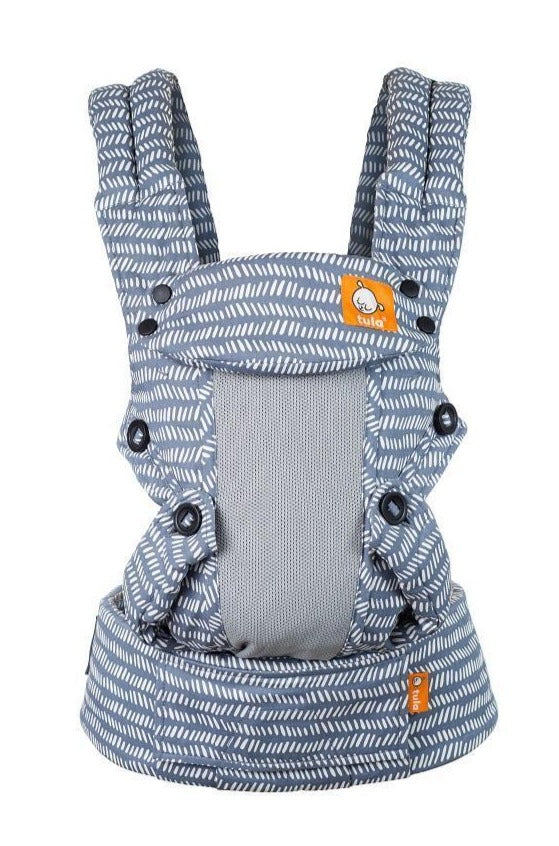 Forward-facing, ergonomic Explore Baby Carrier Coast Beyond from Tula.