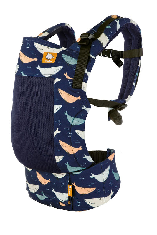 Tula Free-to-Grow Mesh Baby Carrier Whale Watch