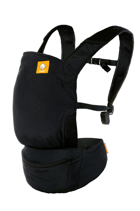 Light compact travel baby carrier in black
